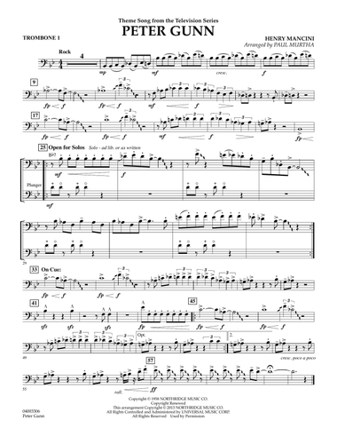 Peter Gunn - Trombone 1