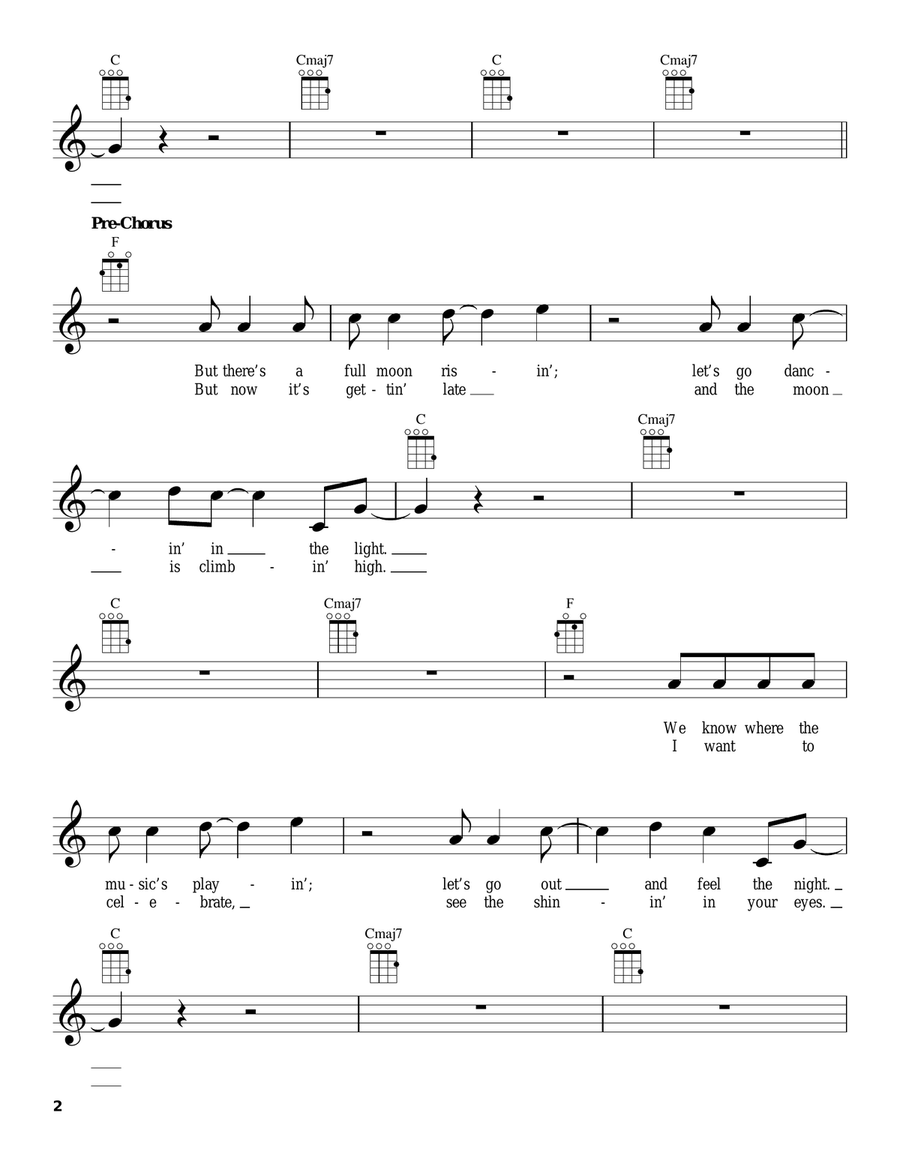 Harvest Moon Harvest Moon Ukulele scores gallery preview page 2