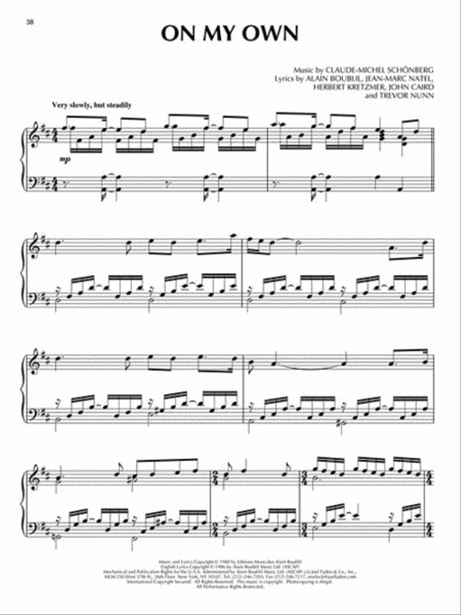 Les Misérables Les Misérables Piano Solo scores gallery preview page 4