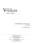 Concerto en Ré majeur, opus 3, no 9
