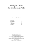 Airs populaires des Andes