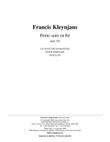 Petite suite en Ré, opus 192