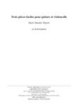 Trois pièces faciles (Bach, Handel, Haydn)