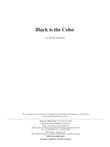 Black is the Color