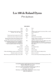Les 100 de Roland Dyens - P’tit day dream