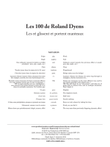 Les 100 de Roland Dyens - Les ré glissent et portent manteaux