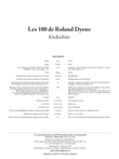 Les 100 de Roland Dyens - Khalkidhiki