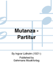 Mutanza - Partitur