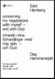 Concerning my negotiations with myself - and with God
