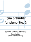 Fyra preludier for piano, No. 2