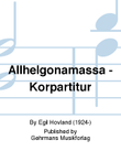 Allhelgonamassa - Korpartitur