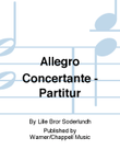 Allegro Concertante - Partitur