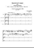 Quartet in G major for Wind instruments