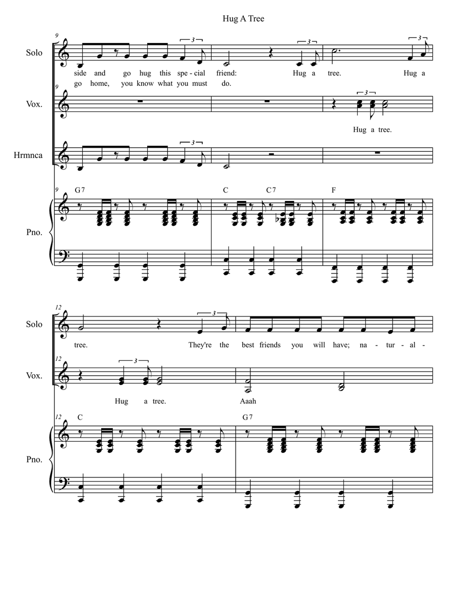 Hug A Tree Hug A Tree Choir scores gallery preview page 4