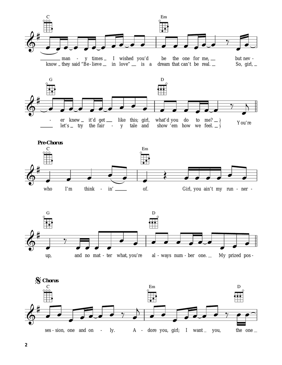 Favorite Girl Favorite Girl Ukulele scores gallery preview page 2