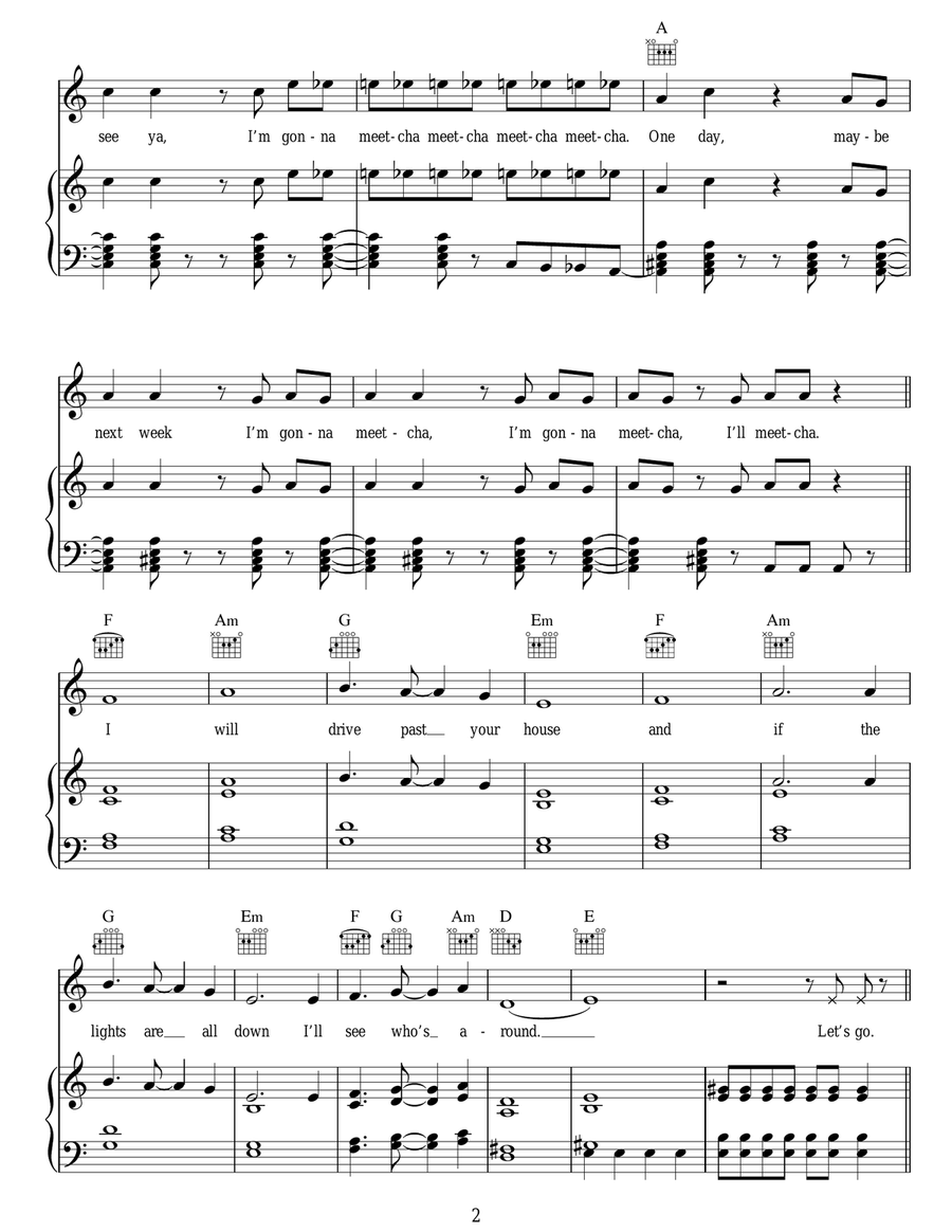 One Way Or Another (Teenage Kicks) Acoustic Guitar scores gallery preview page 2
