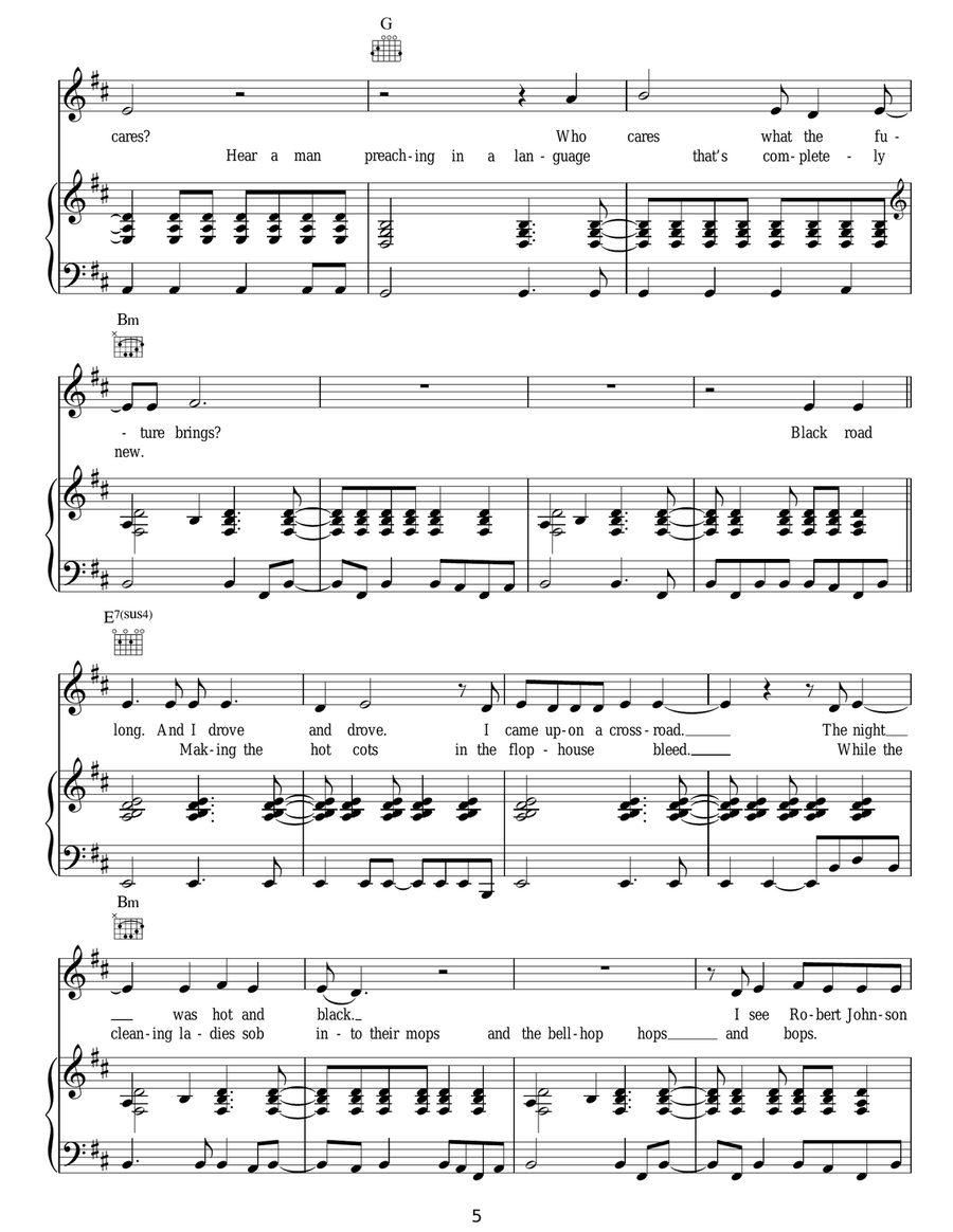 Higgs Boson Blues Guitar scores gallery preview page 5