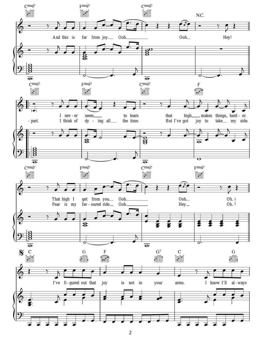 Joy Joy Acoustic Guitar scores gallery preview page 2