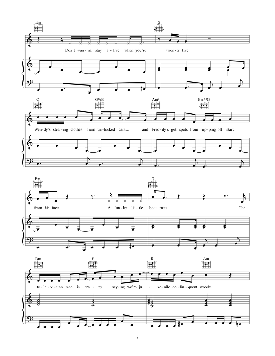All The Young Dudes All The Young Dudes Acoustic Guitar scores gallery preview page 2