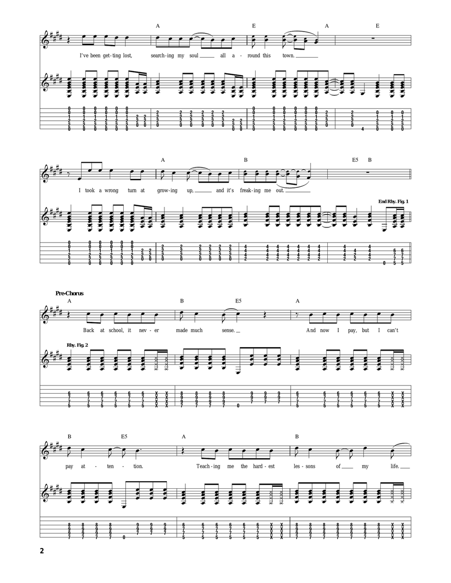 Sex, Drugs & Violence Sex, Drugs & Violence Acoustic Guitar scores gallery preview page 2