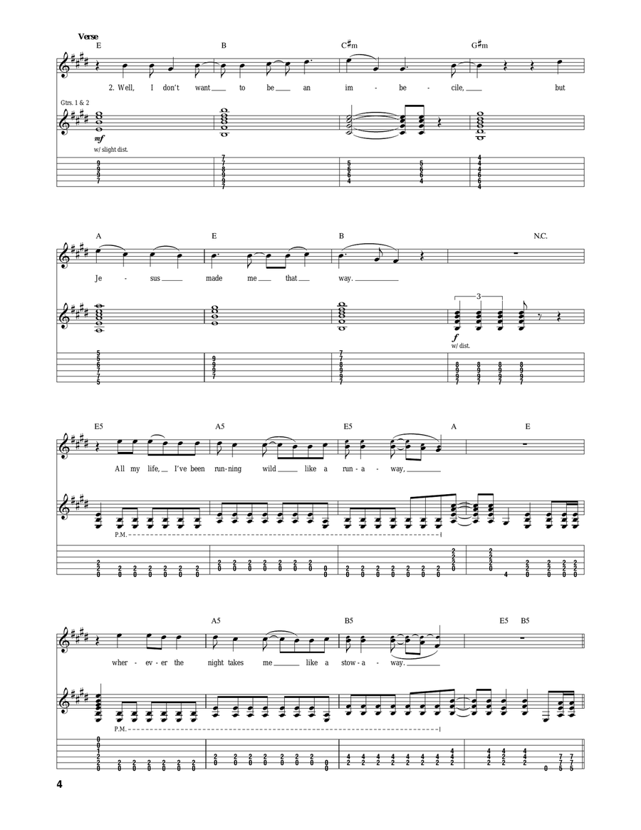 Sex, Drugs & Violence Sex, Drugs & Violence Acoustic Guitar scores gallery preview page 4