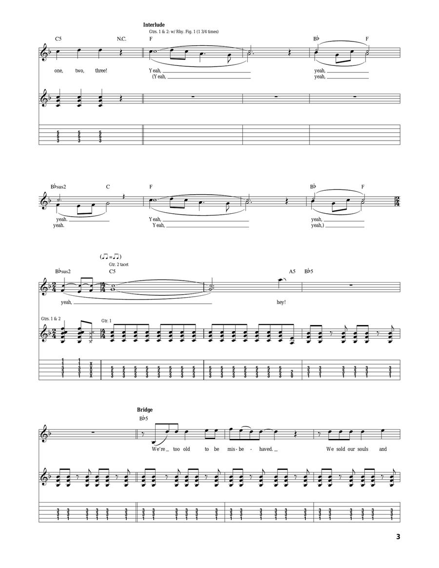Dirty Rotten Bastards Dirty Rotten Bastards Acoustic Guitar scores gallery preview page 3