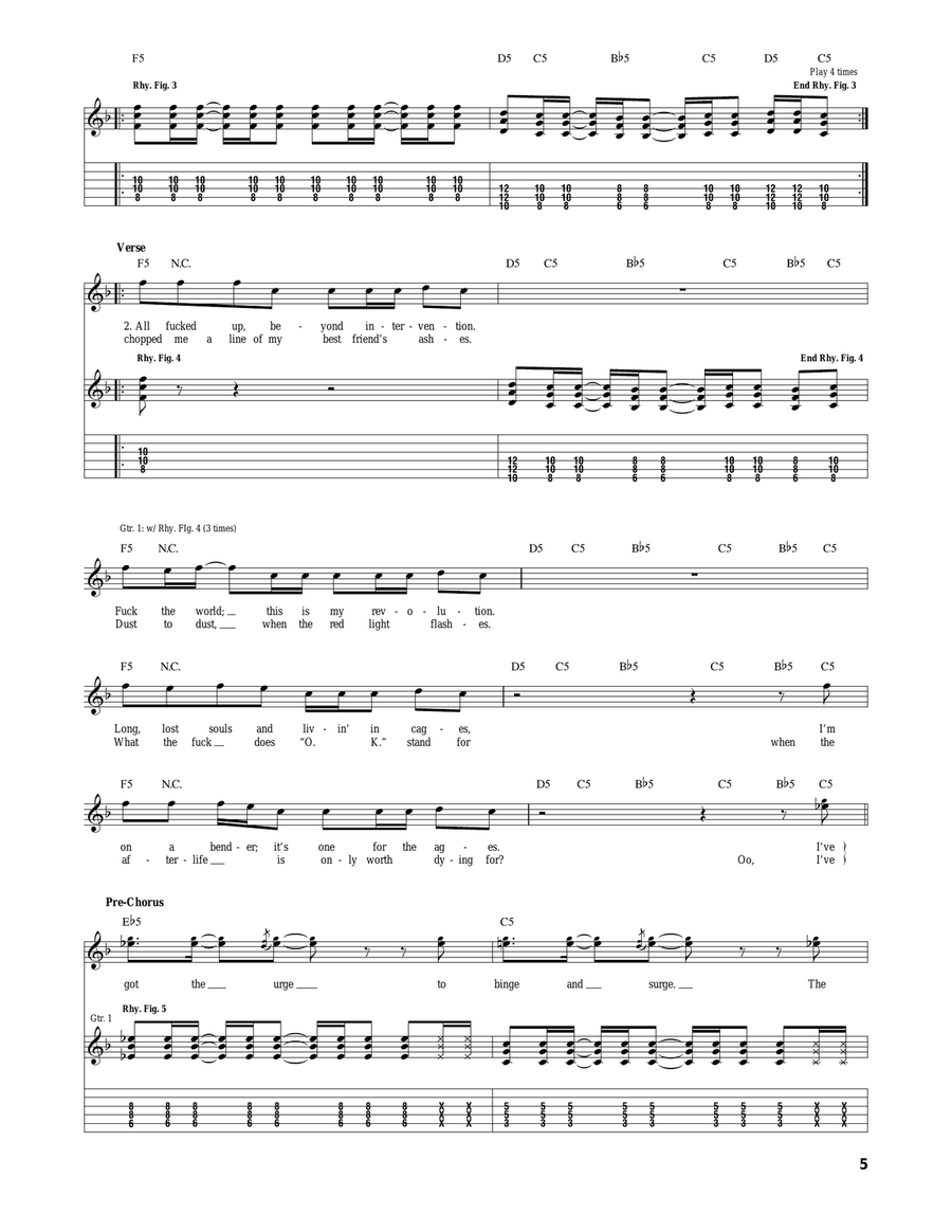 Dirty Rotten Bastards Dirty Rotten Bastards Acoustic Guitar scores gallery preview page 5