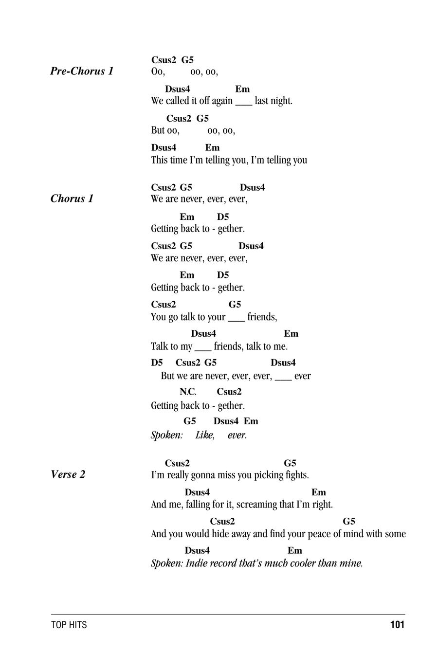 We Are Never Ever Getting Back Together Ukulele scores gallery preview page 2