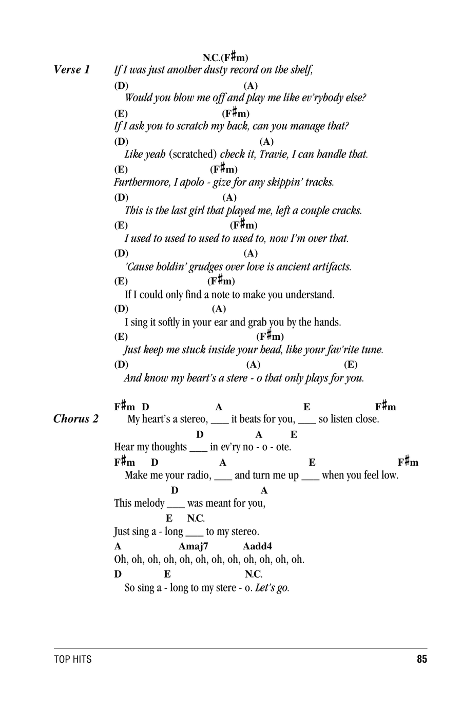 Stereo Hearts (feat. Adam Levine) Ukulele scores gallery preview page 2