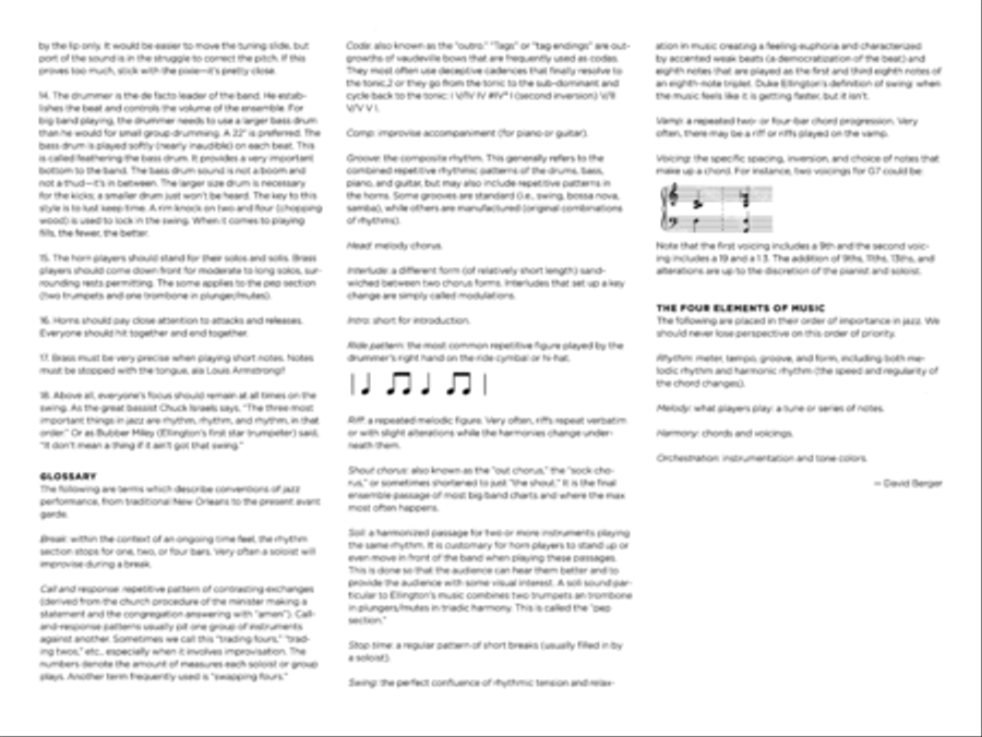 Sepia Panorama Big Band scores gallery preview page 4