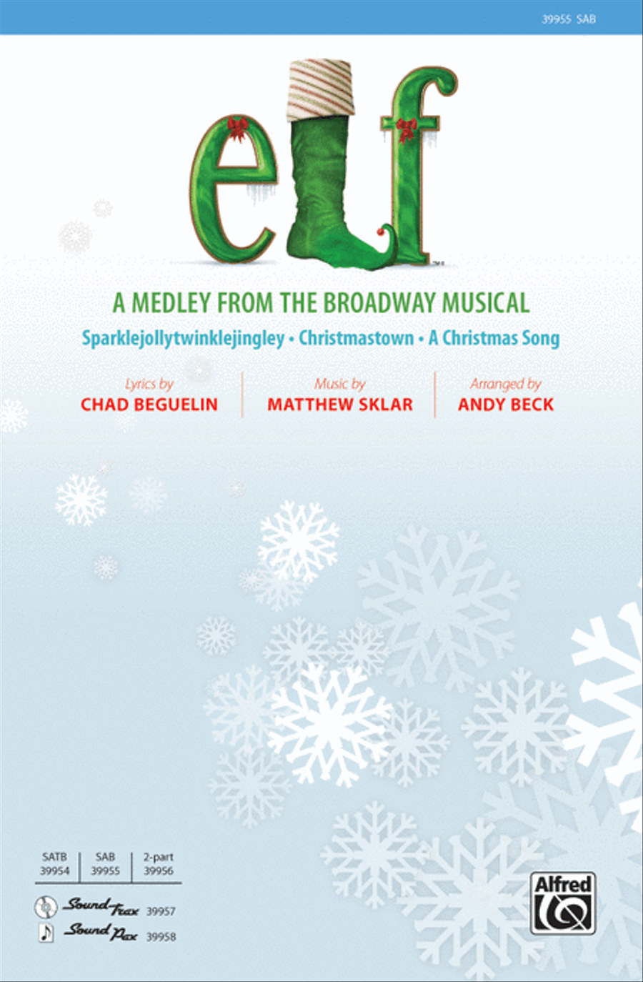 Elf: A Medley from the Broadway Musical 3-Part scores gallery preview page 1