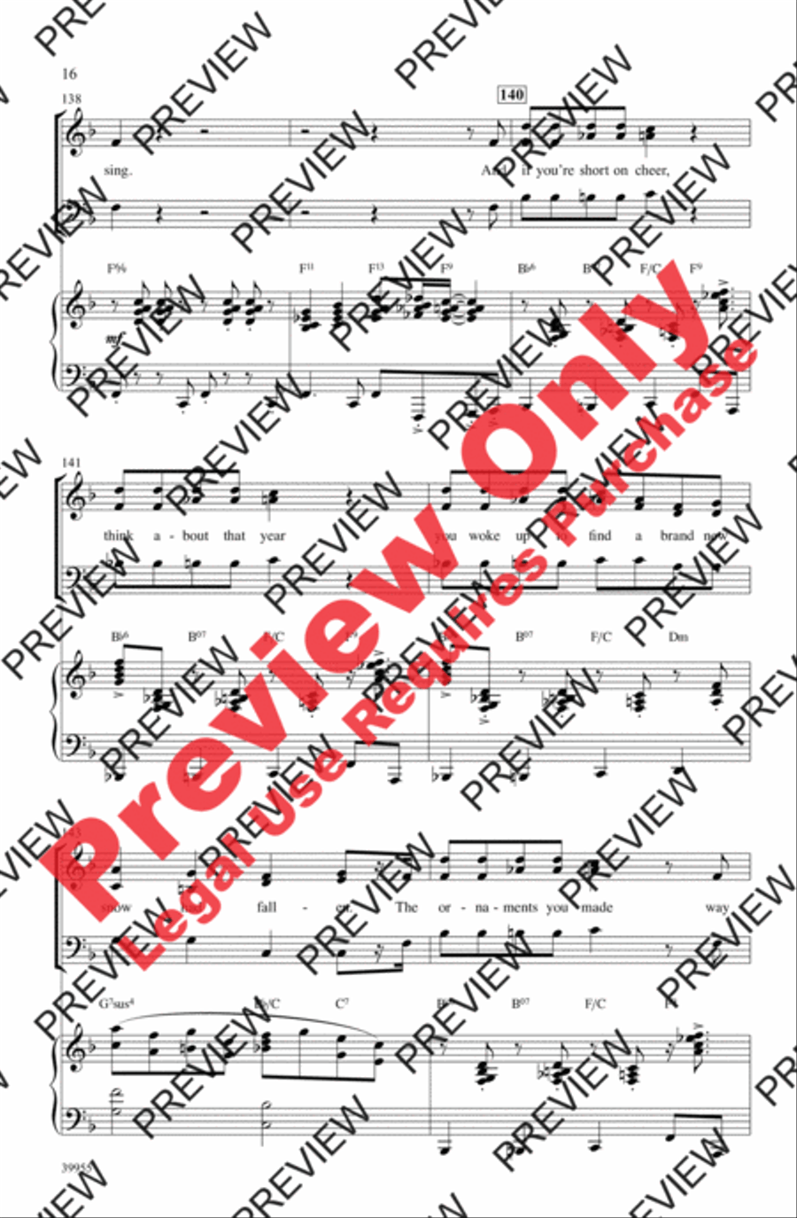 Elf: A Medley from the Broadway Musical 3-Part scores gallery preview page 16