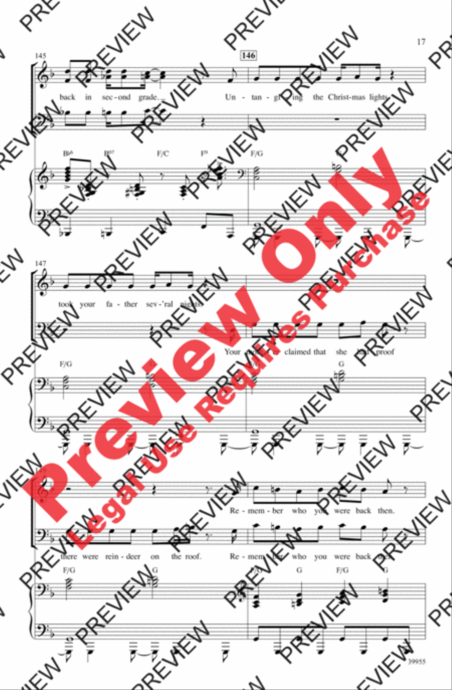 Elf: A Medley from the Broadway Musical 3-Part scores gallery preview page 17