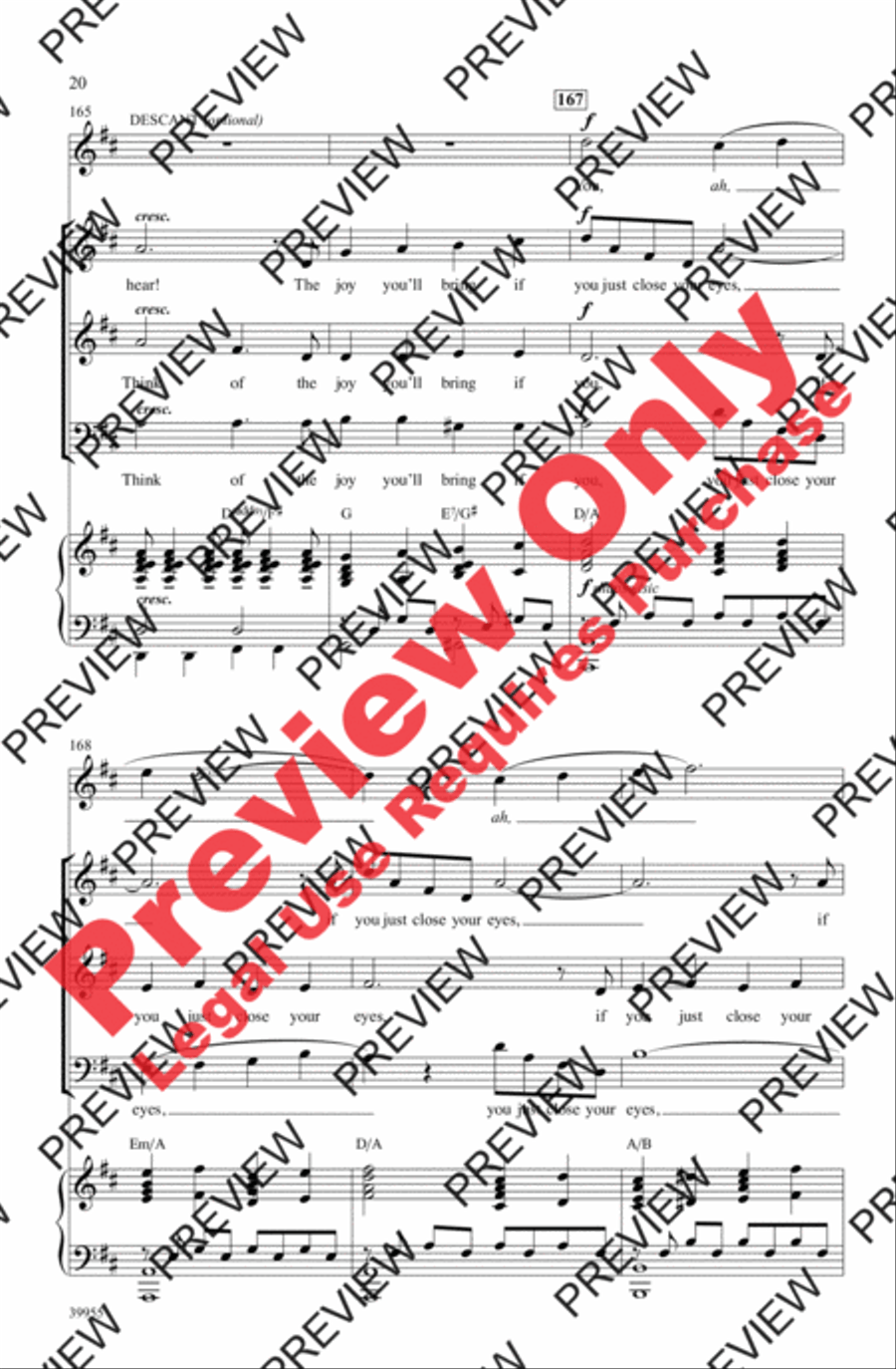 Elf: A Medley from the Broadway Musical 3-Part scores gallery preview page 20
