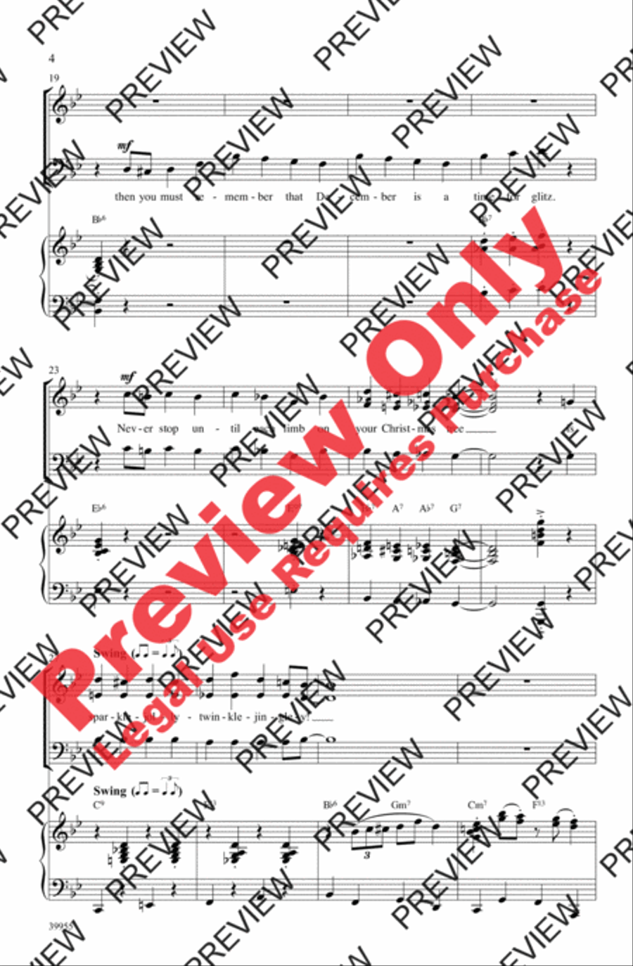 Elf: A Medley from the Broadway Musical 3-Part scores gallery preview page 4