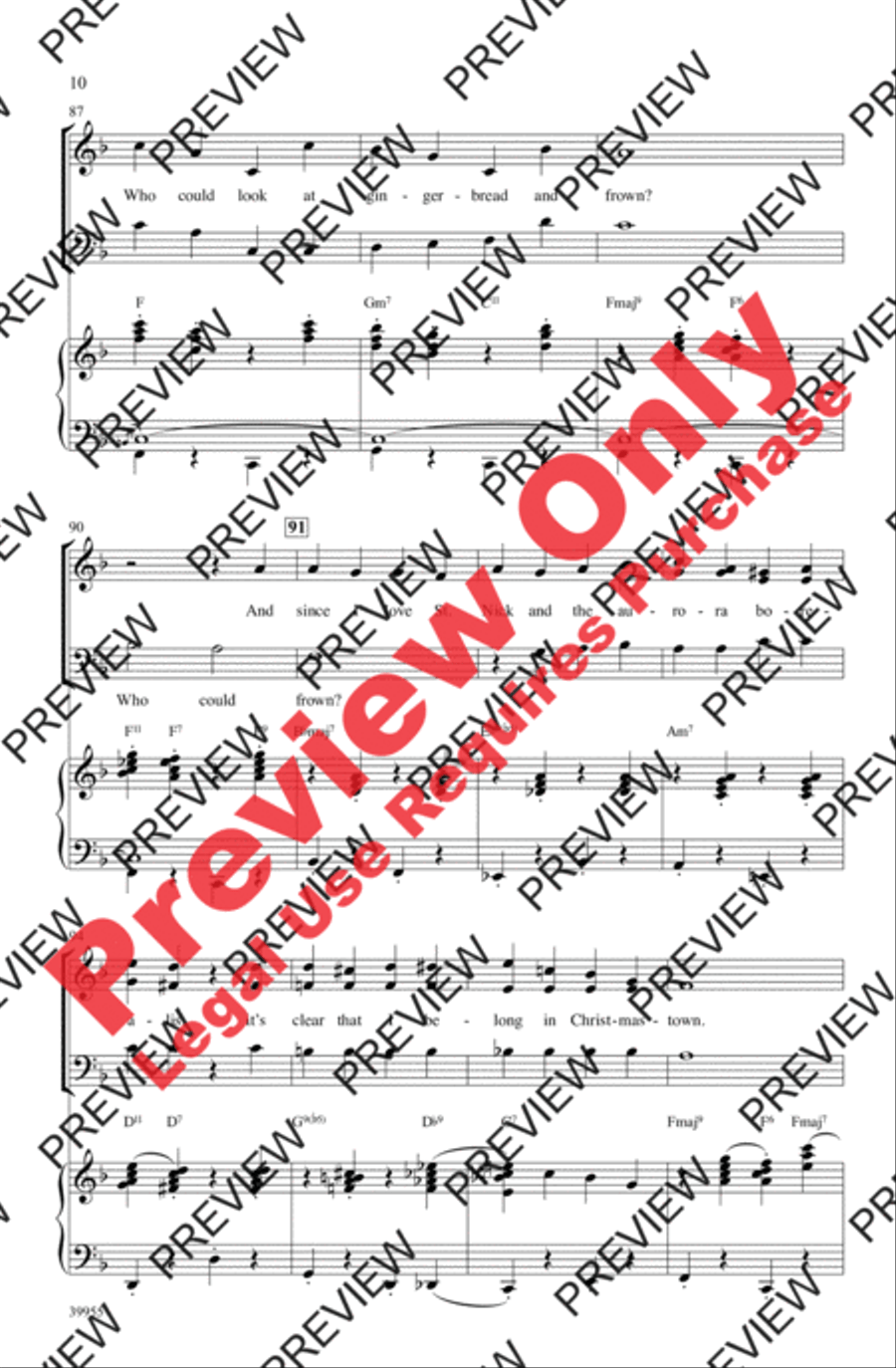 Elf: A Medley from the Broadway Musical 3-Part scores gallery preview page 10