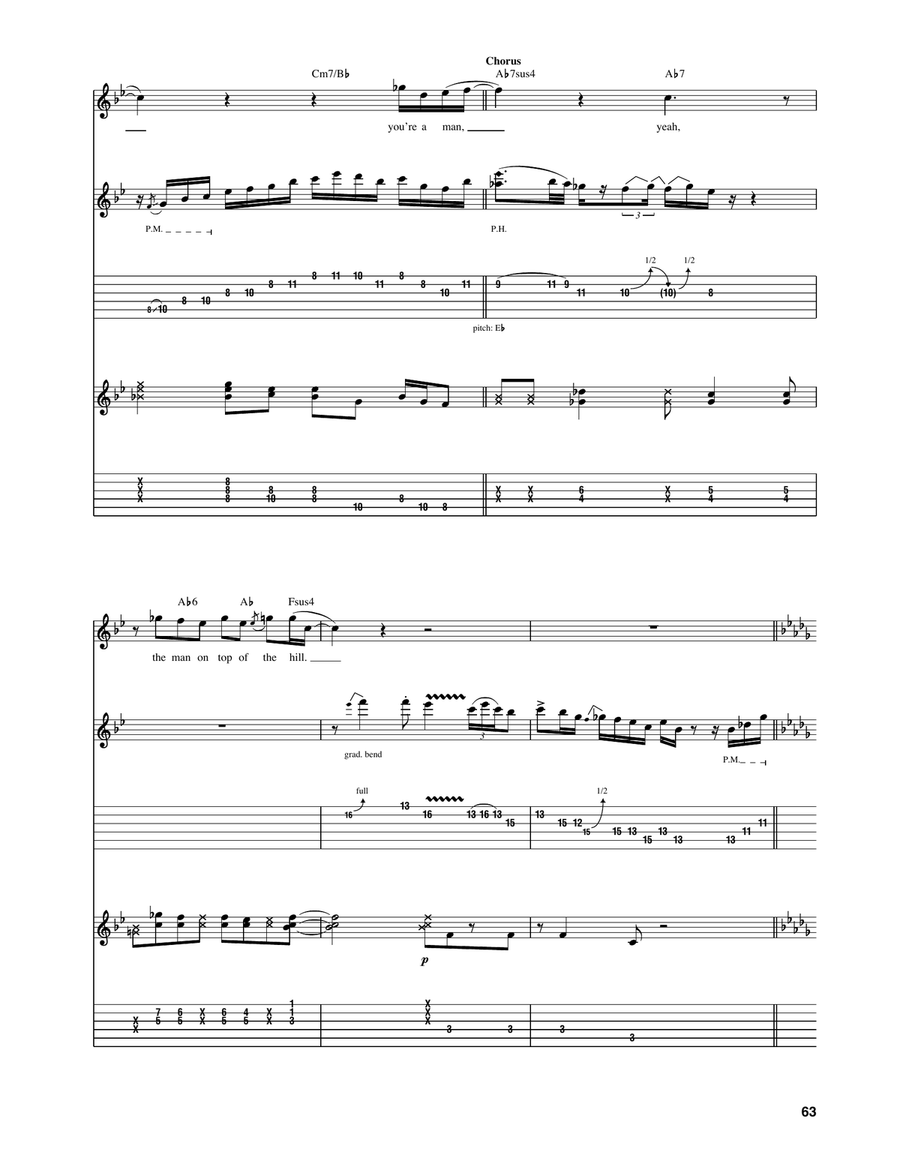 Top Of The Hill Top Of The Hill Electric Guitar scores gallery preview page 5