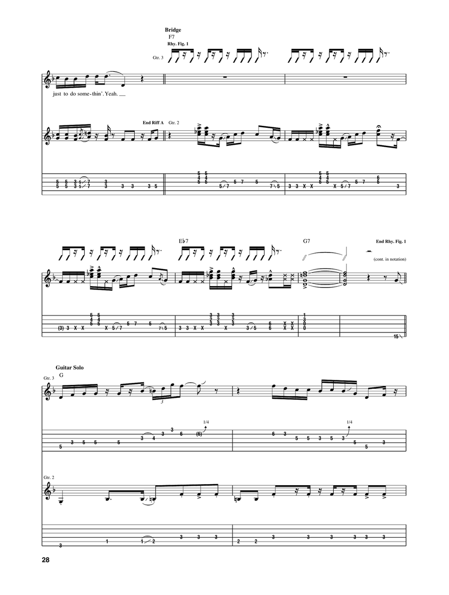 Chevrolet Chevrolet Electric Guitar scores gallery preview page 5