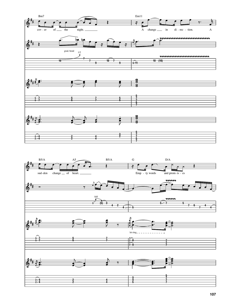 Think Twice Think Twice Electric Guitar scores gallery preview page 6