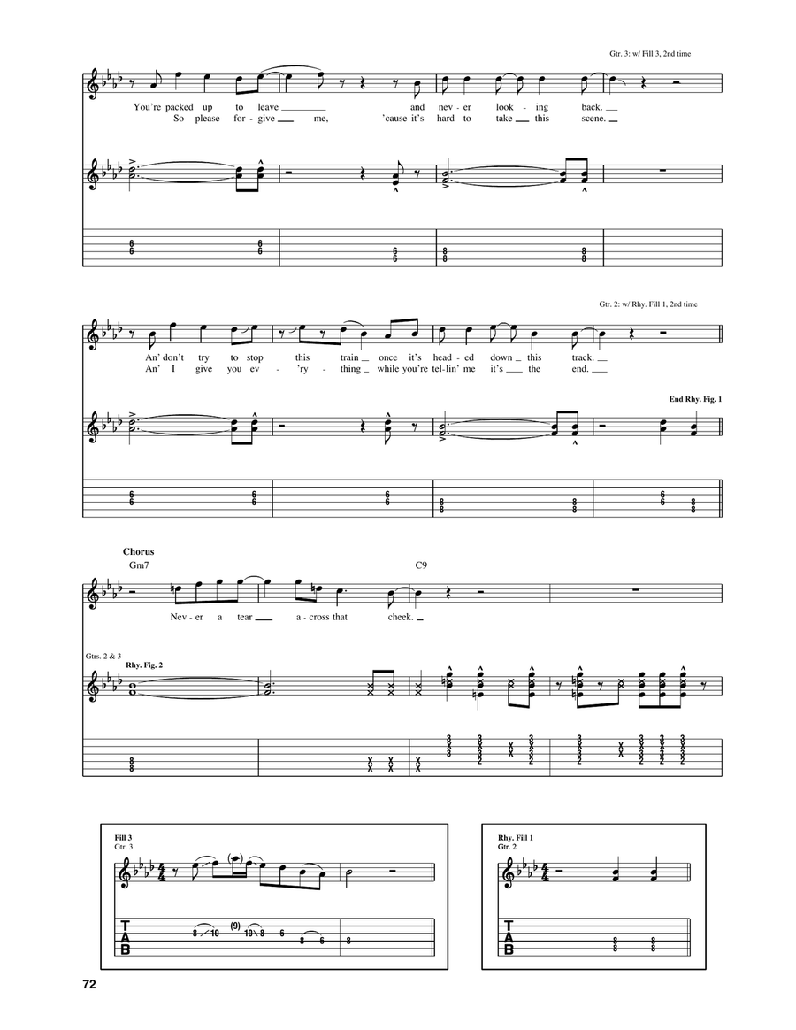 Running Out On Me Running Out On Me Electric Guitar scores gallery preview page 3