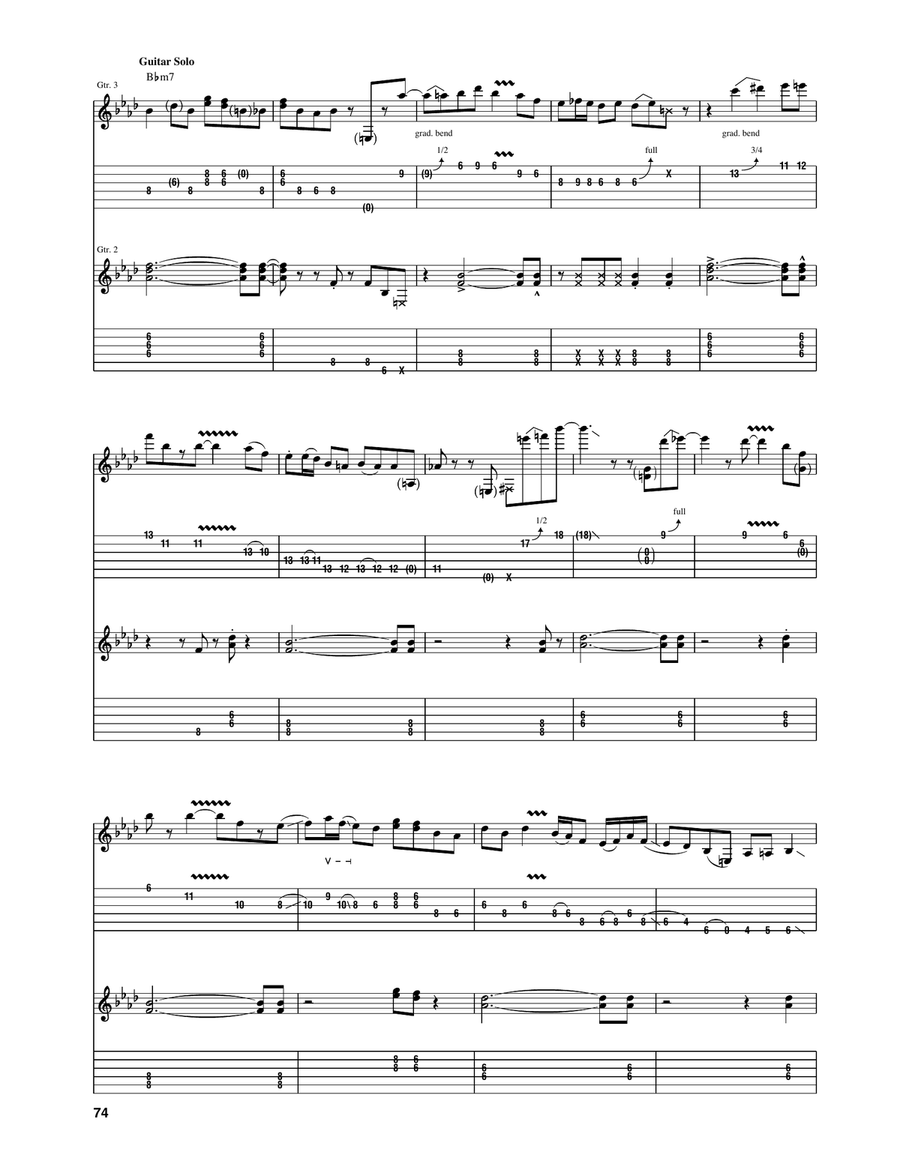 Running Out On Me Running Out On Me Electric Guitar scores gallery preview page 5