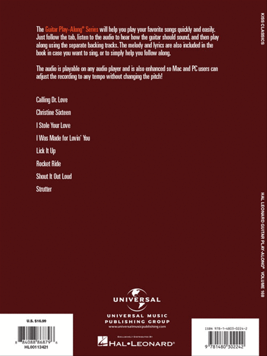 Kiss Guitar Tablature scores gallery preview page 6