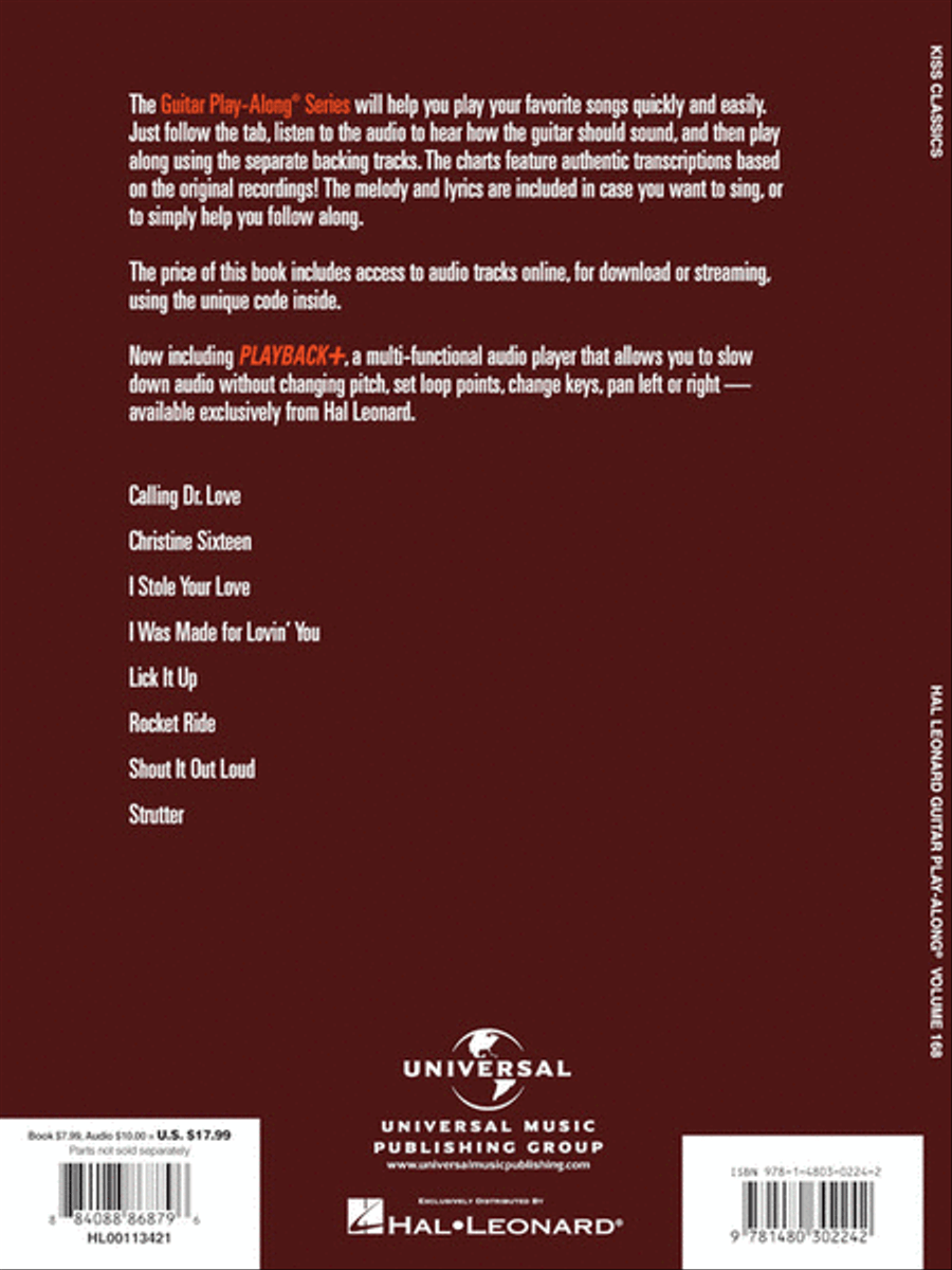 Kiss Guitar Tablature scores gallery preview page 8