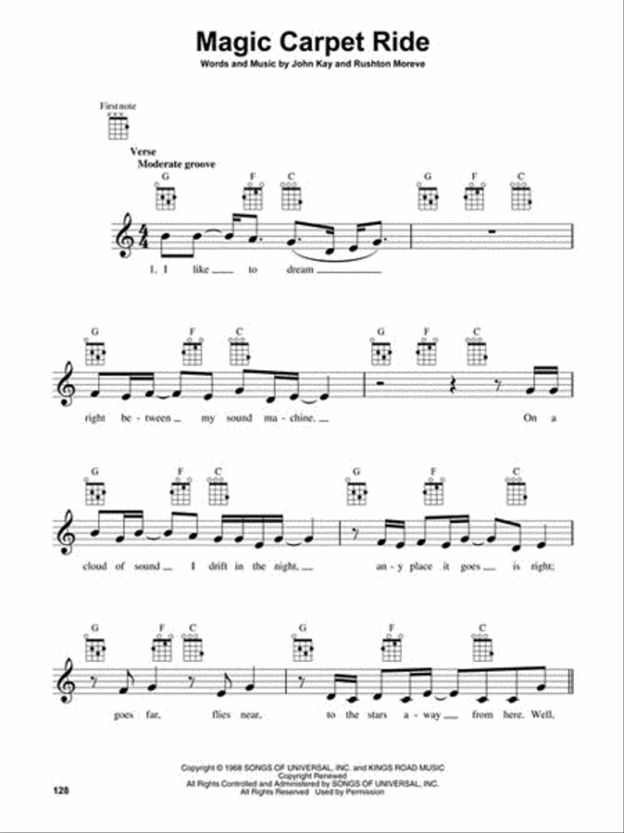 The 1960s Ukulele scores gallery preview page 4