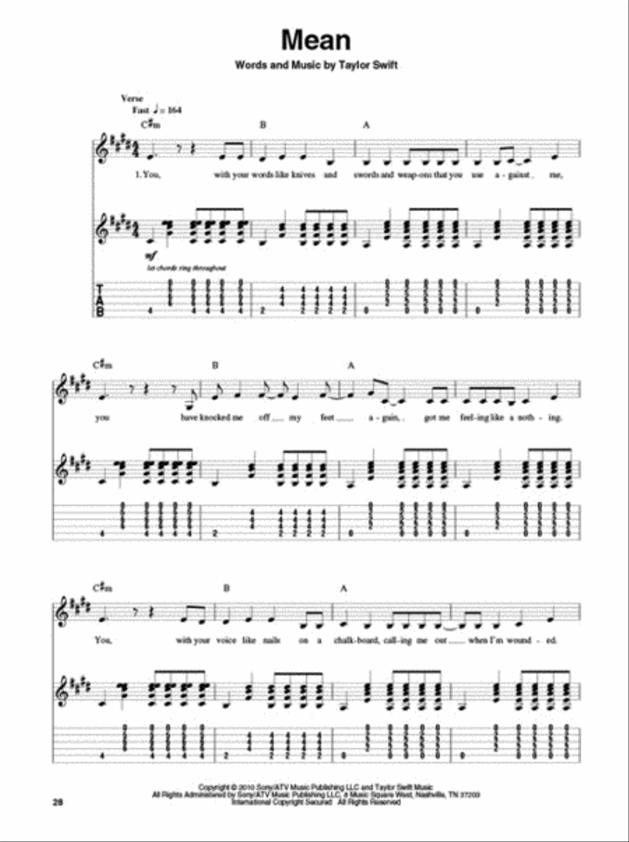 Taylor Swift Electric Guitar scores gallery preview page 5