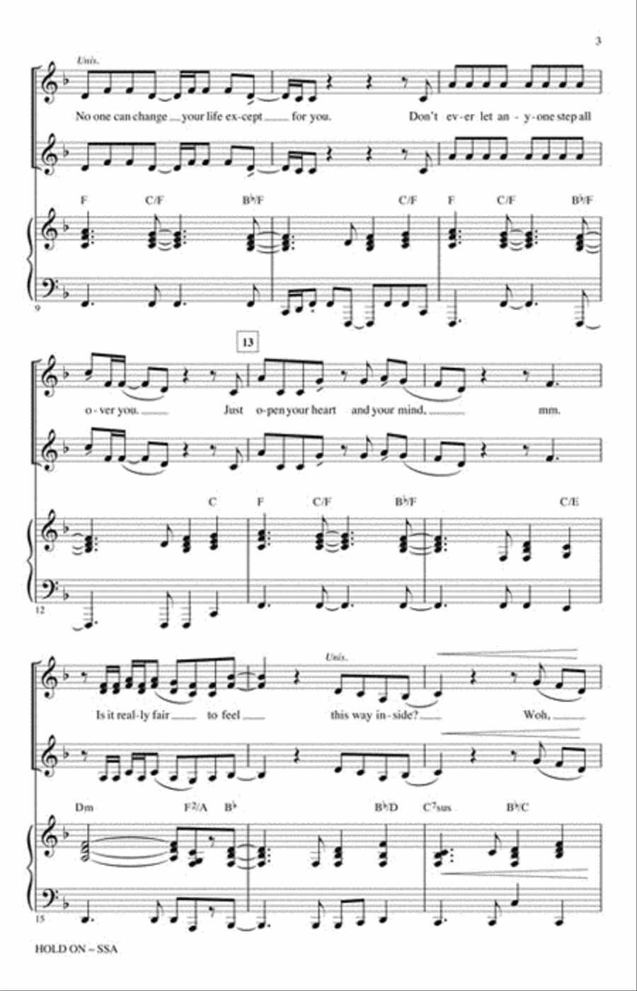 Hold On Hold On SSA scores gallery preview page 3