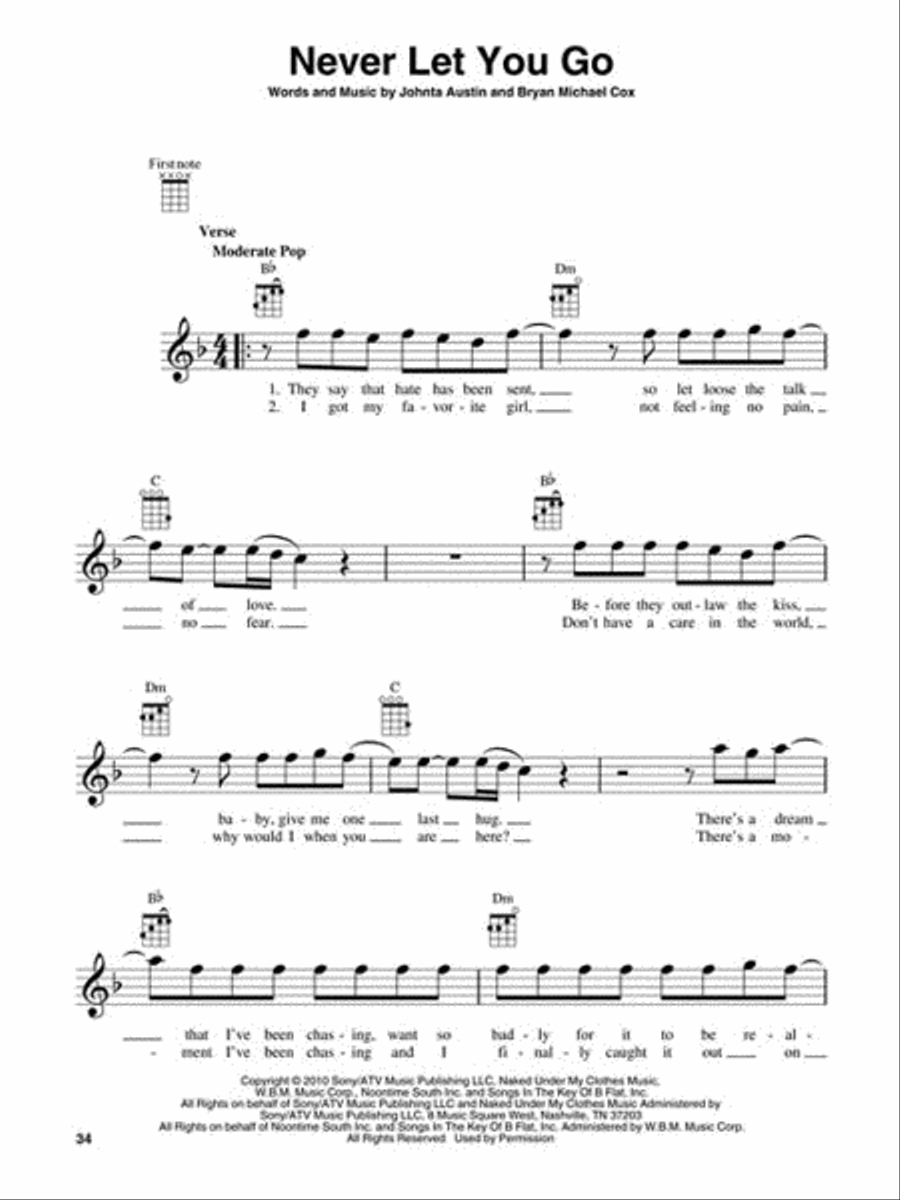 Justin Bieber for Ukulele Ukulele scores gallery preview page 4