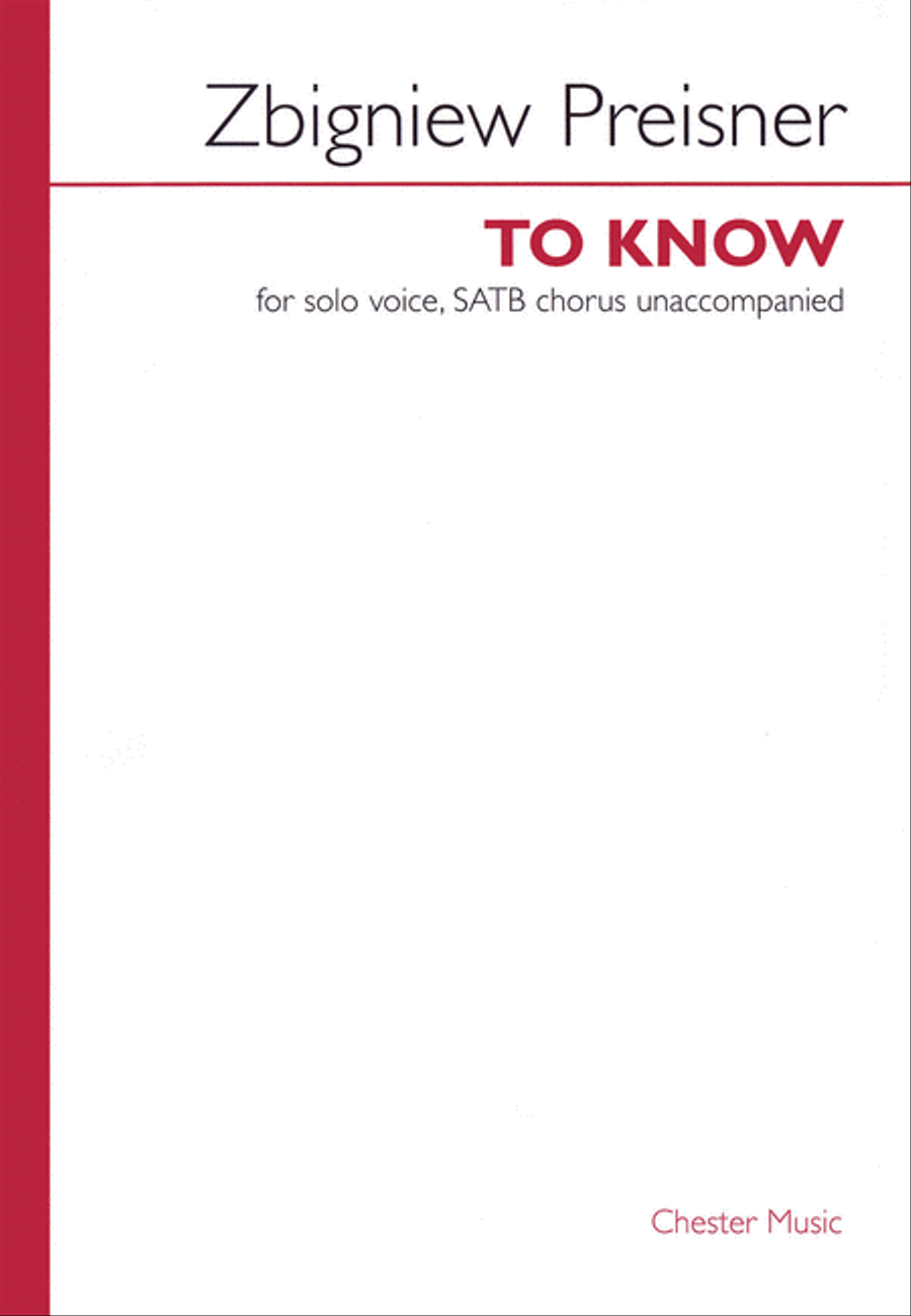 To Know To Know Divisi scores gallery preview page 1