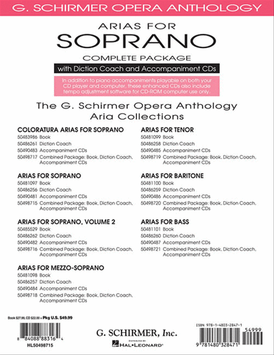 Arias for Soprano – Complete Package Voice Solo scores gallery preview page 2