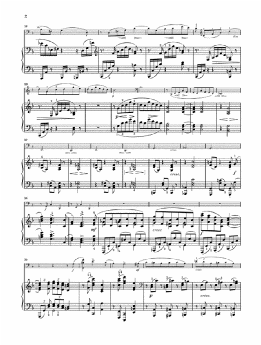 Sonata in F Major Op. 99 for Piano and Violoncello Piano Accompaniment scores gallery preview page 3